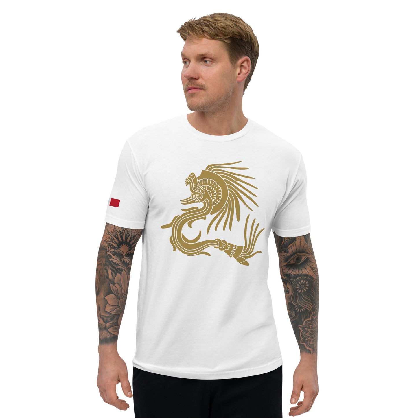 Ancient Feathered Serpent Fitted T-shirt