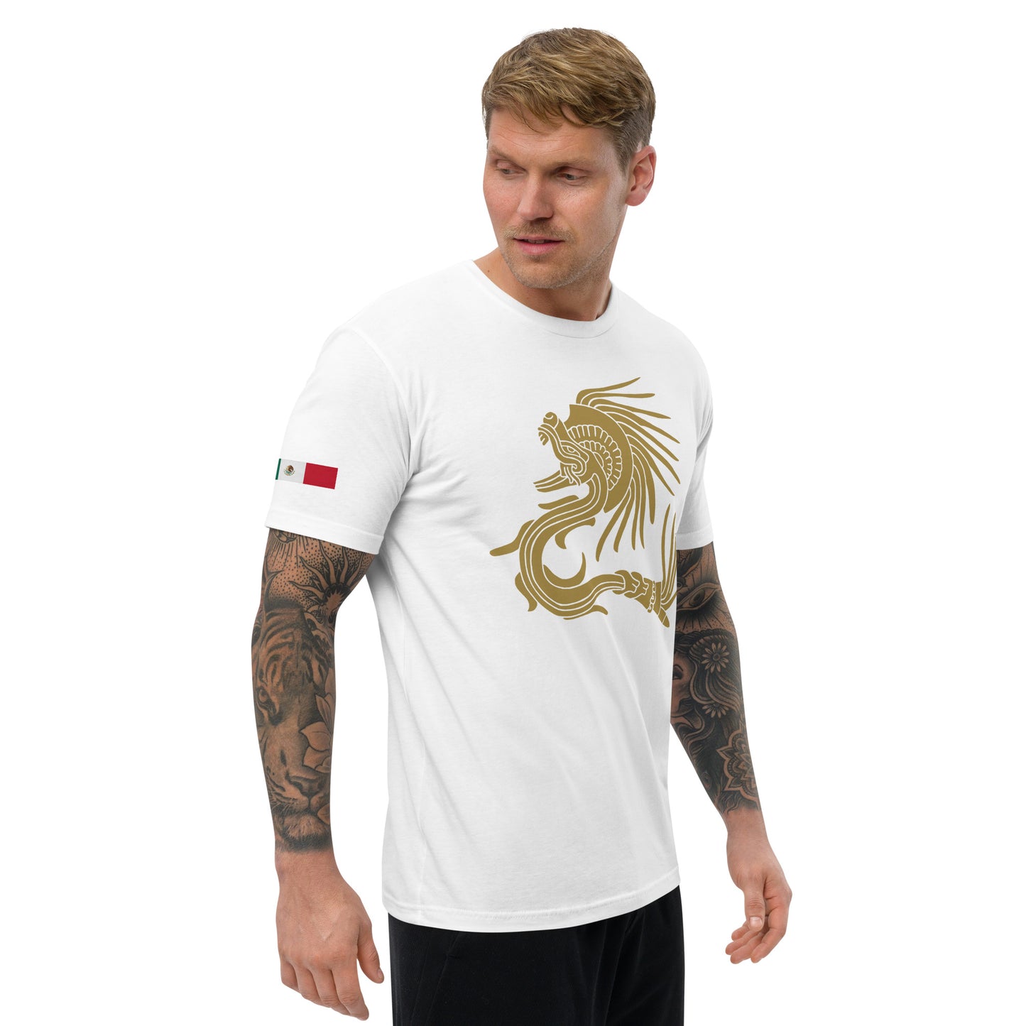 Ancient Feathered Serpent Fitted T-shirt