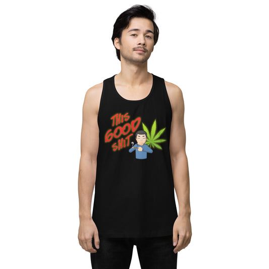 Emoji This Good Shit Weed Cannabis EDM Festival Party Tank Top For Men