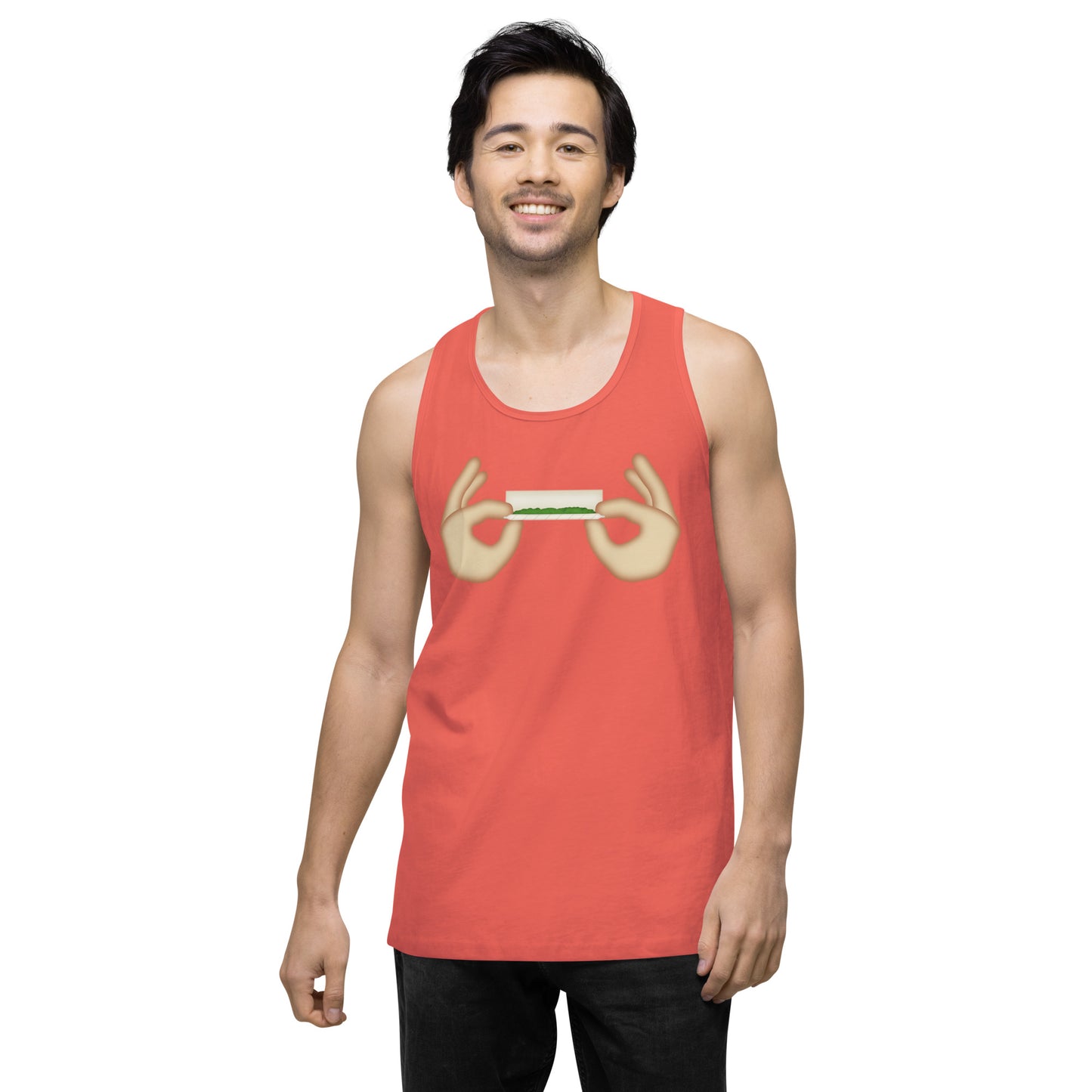 Emoji Joint Roller Weed Cannabis Festival Fun Tank Top For Men