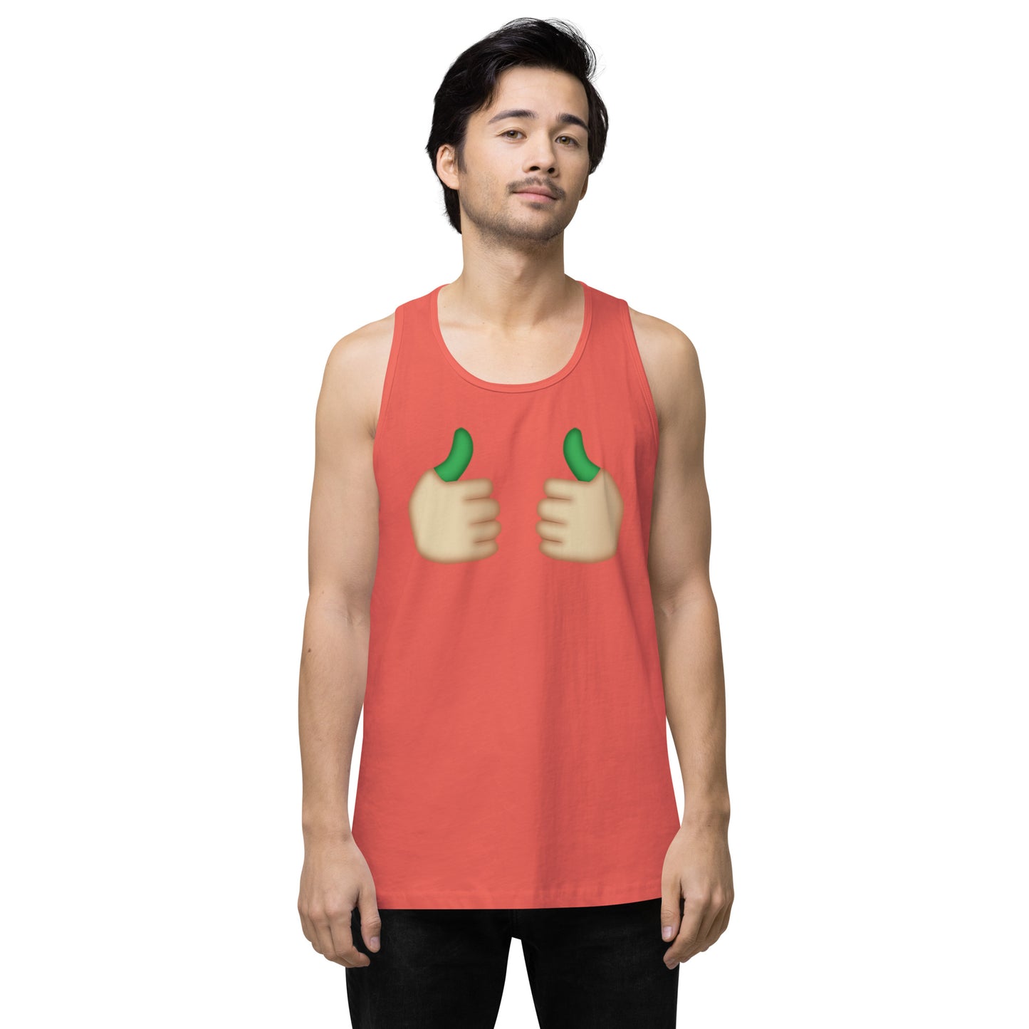 Emoji Weed Cannabis Edibles Sativa Festival Fun Blunt Tank Top Greenthumb For Men