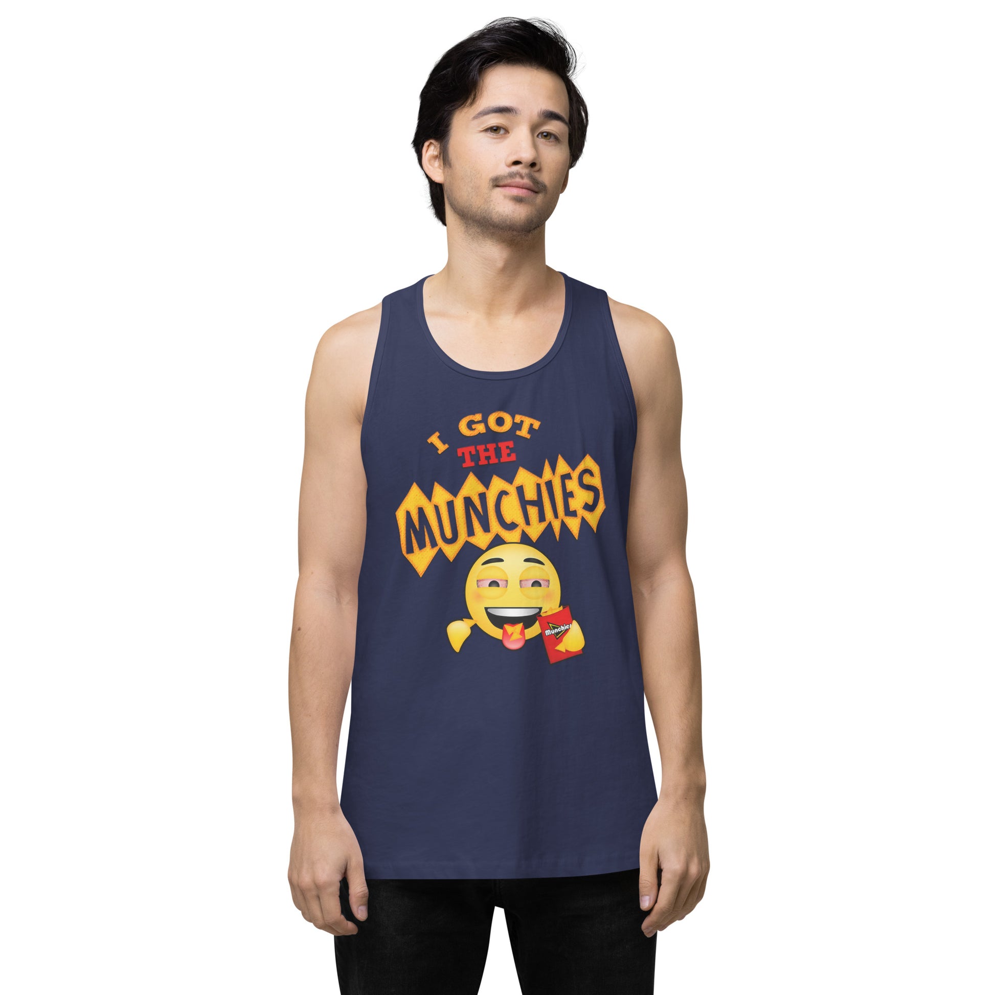 Emoji Weed Cannabis Edibles Sativa Festival Fun Blunt Tank Top Doritos For Men