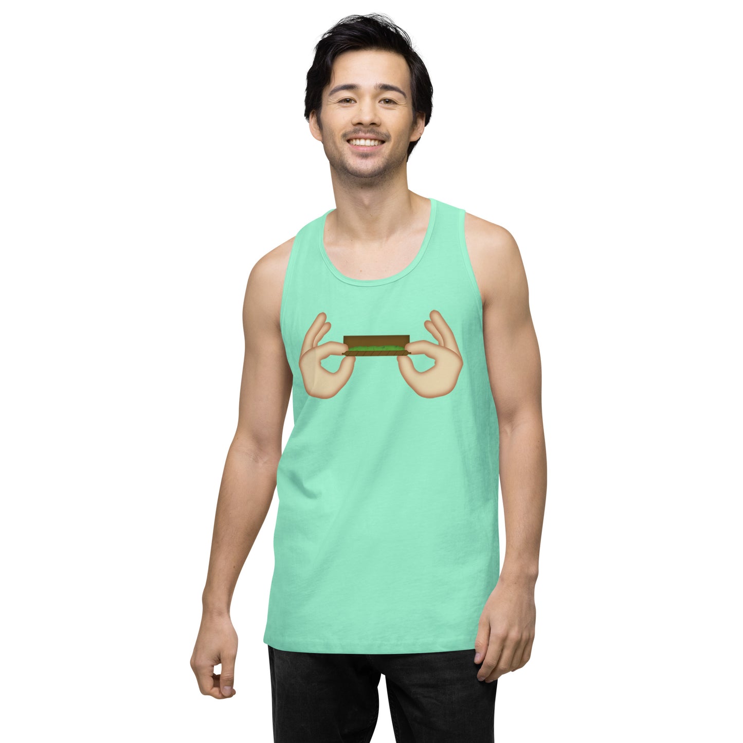 Emoji Blunt Roller Weed Cannabis Festival Fun Tank Top For Men