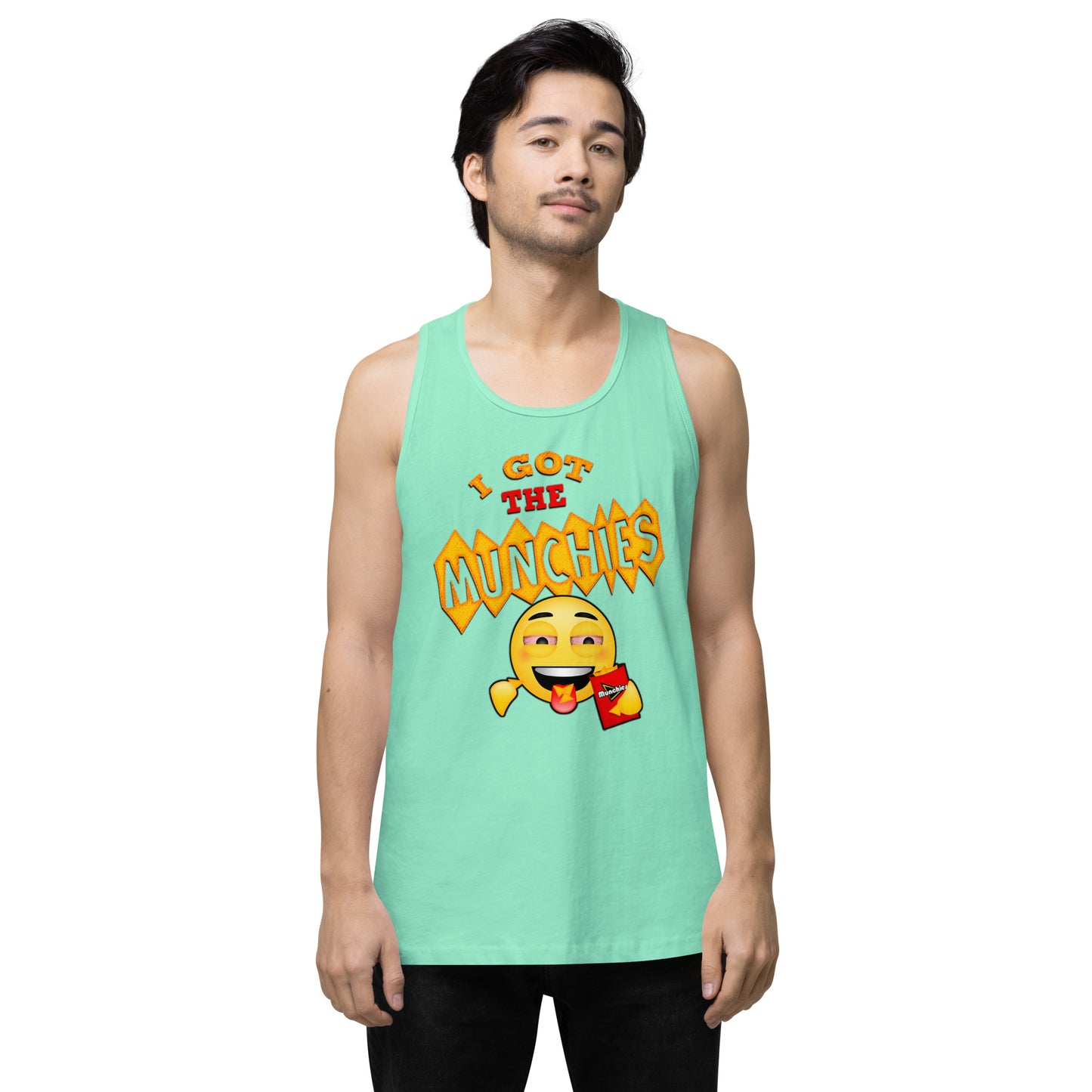 Emoji Weed Cannabis Edibles Sativa Festival Fun Blunt Tank Top Doritos For Men