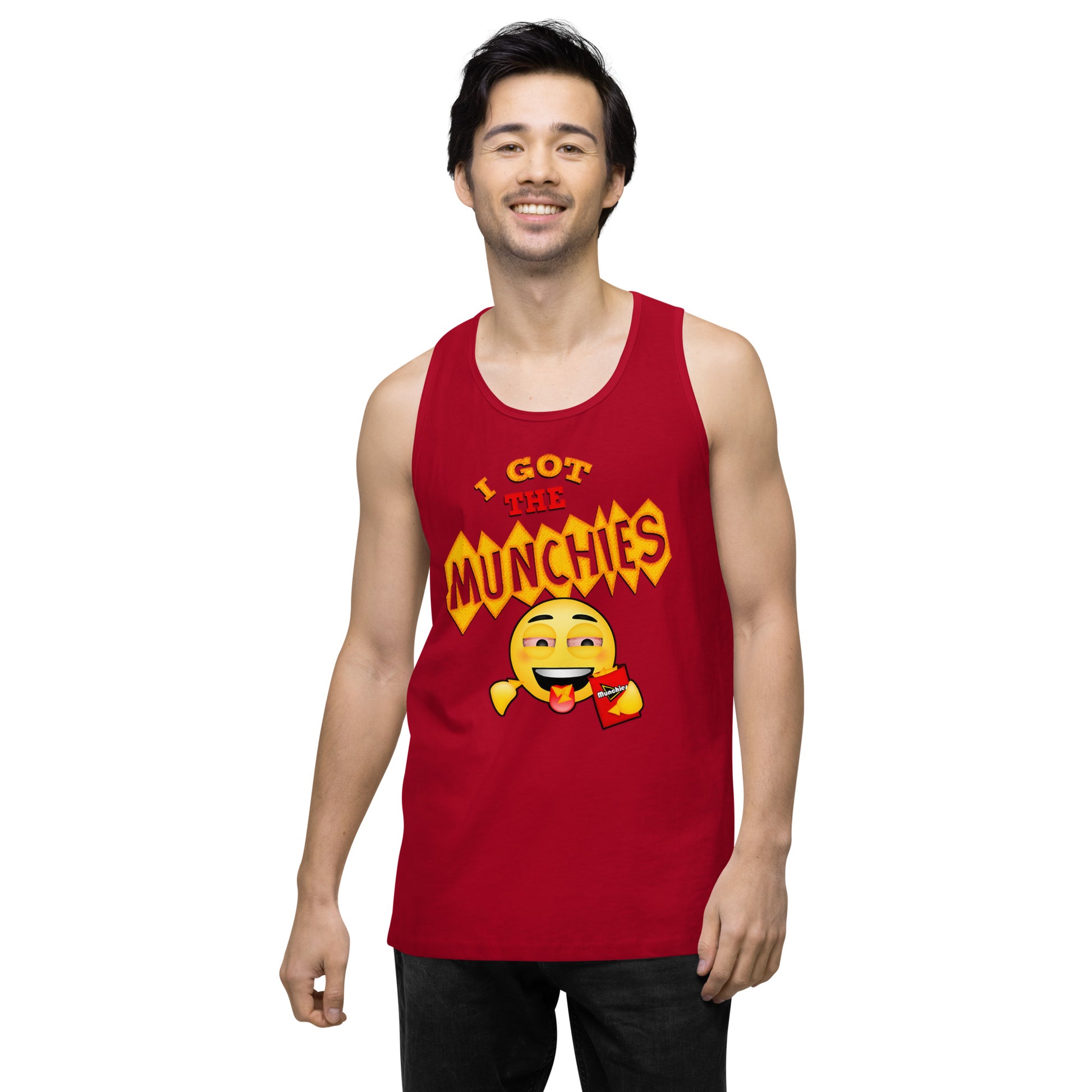 Emoji Weed Cannabis Edibles Sativa Festival Fun Blunt Tank Top Doritos For Men