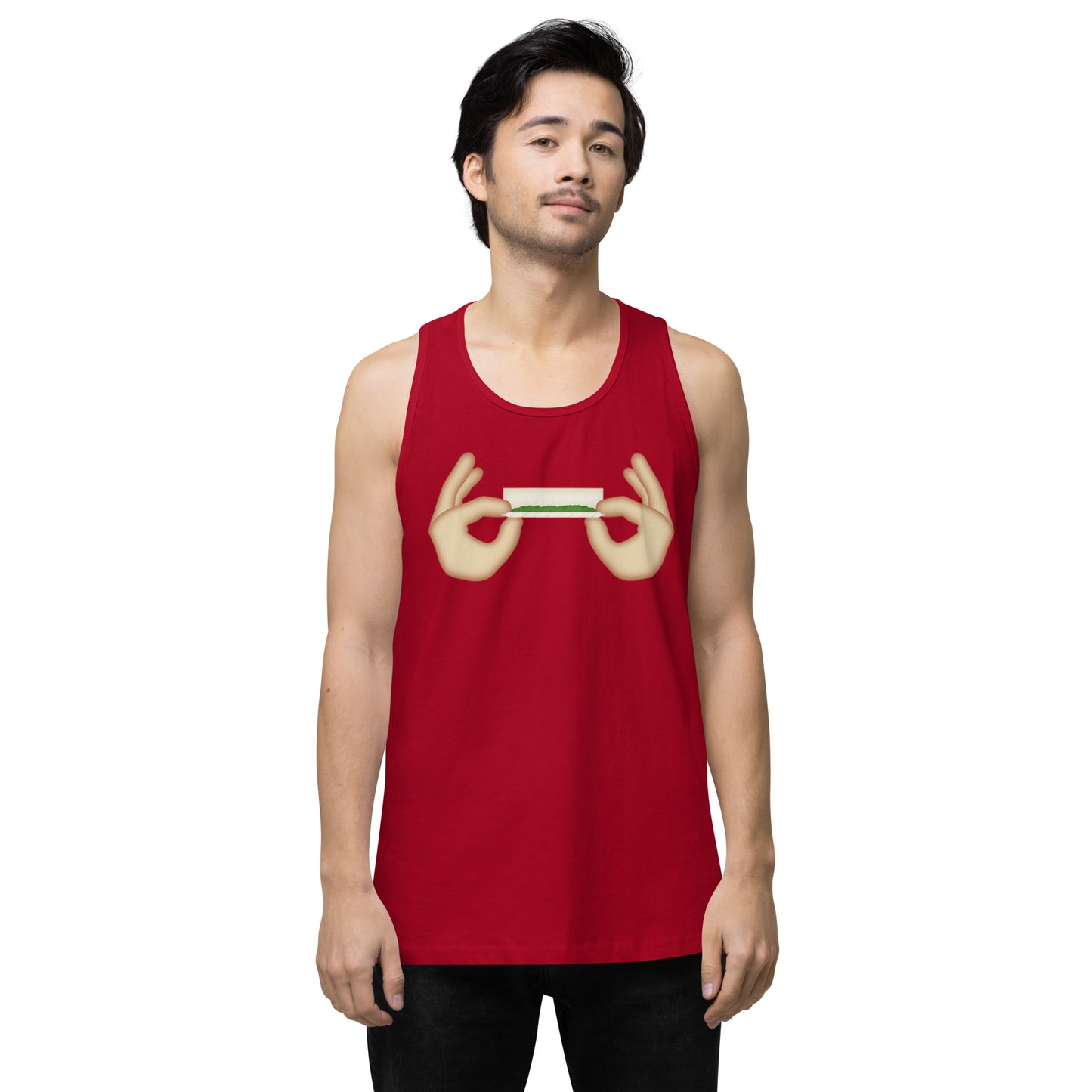 Emoji Joint Roller Weed Cannabis Festival Fun Tank Top For Men