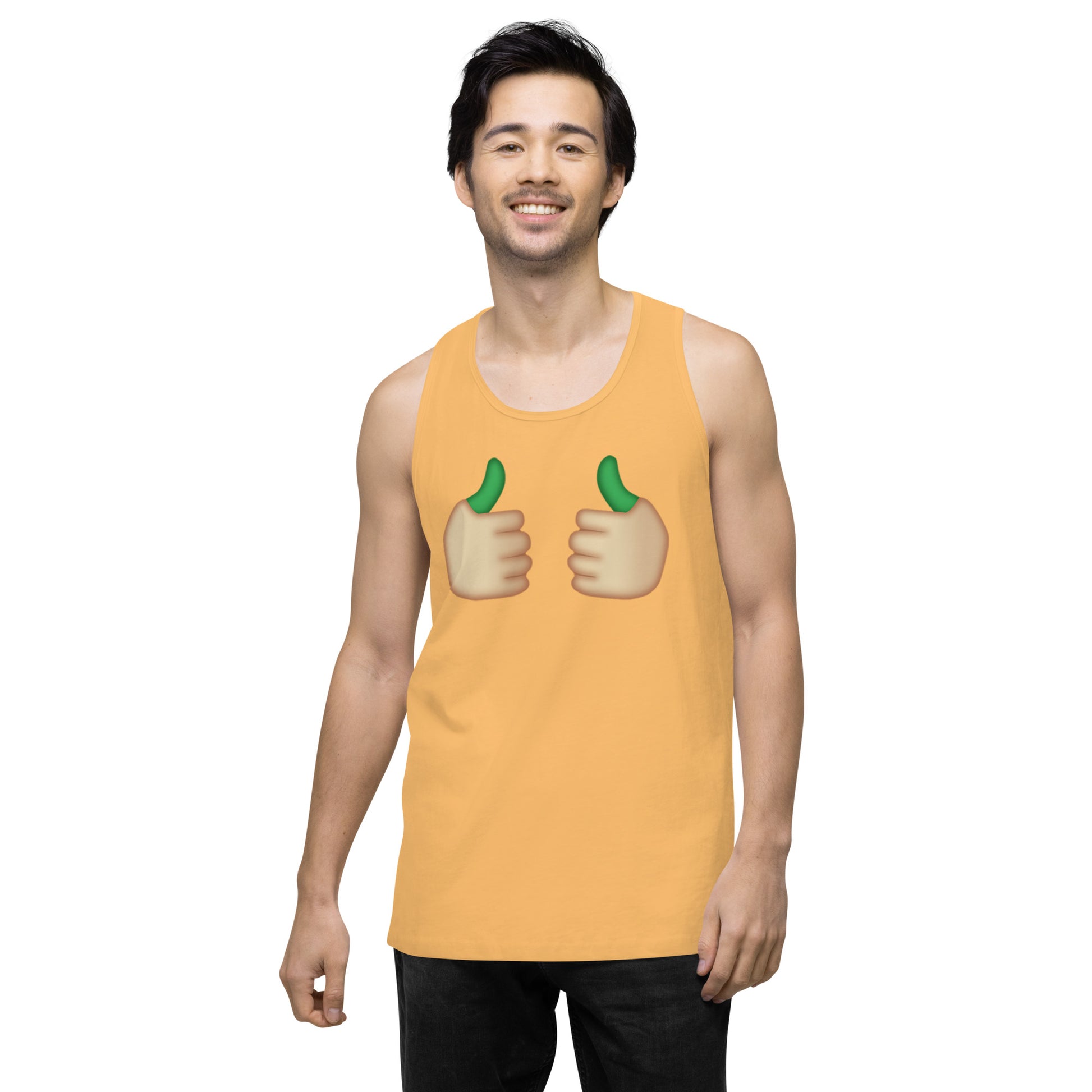 Emoji Weed Cannabis Edibles Sativa Festival Fun Blunt Tank Top Greenthumb For Men