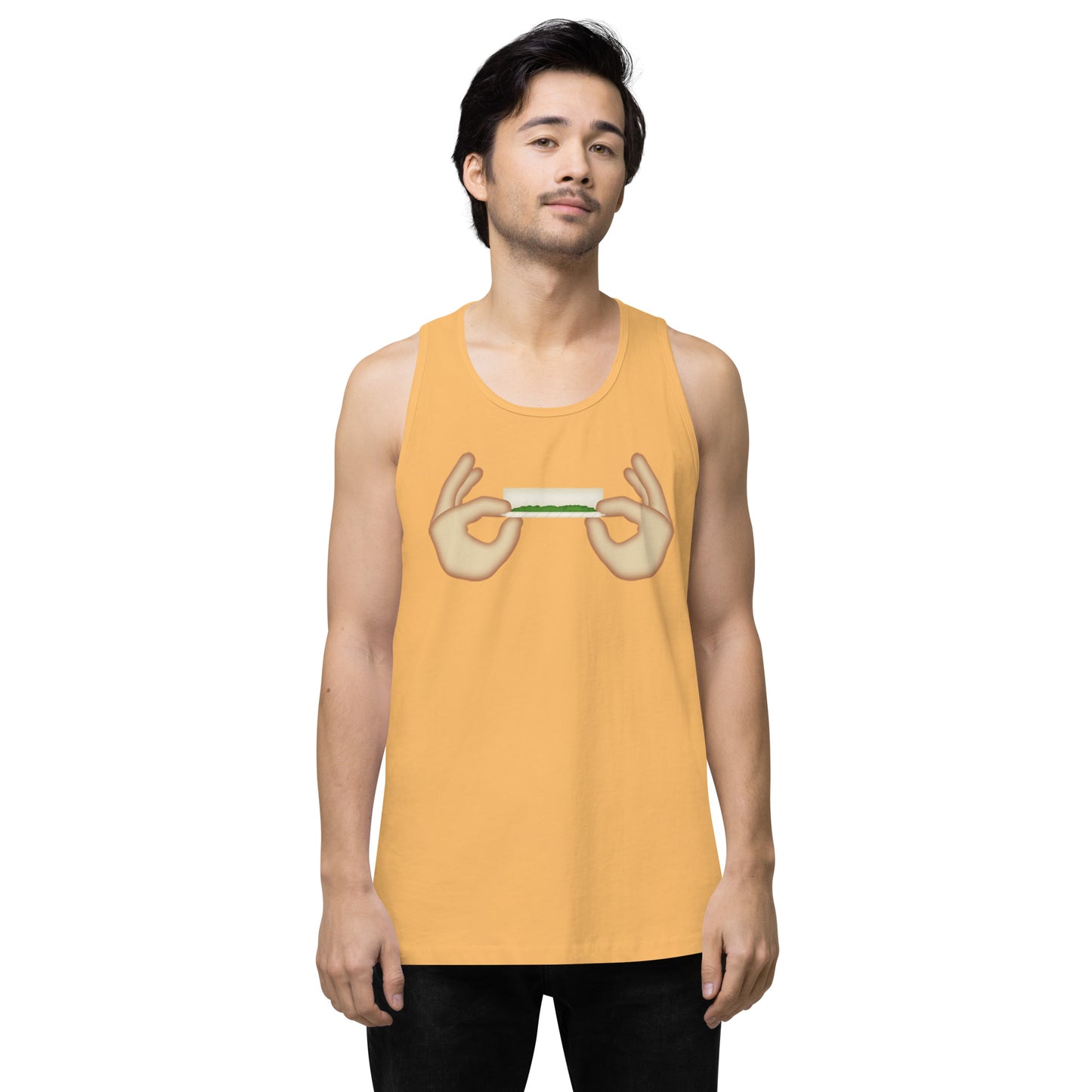 Emoji Joint Roller Weed Cannabis Festival Fun Tank Top For Men