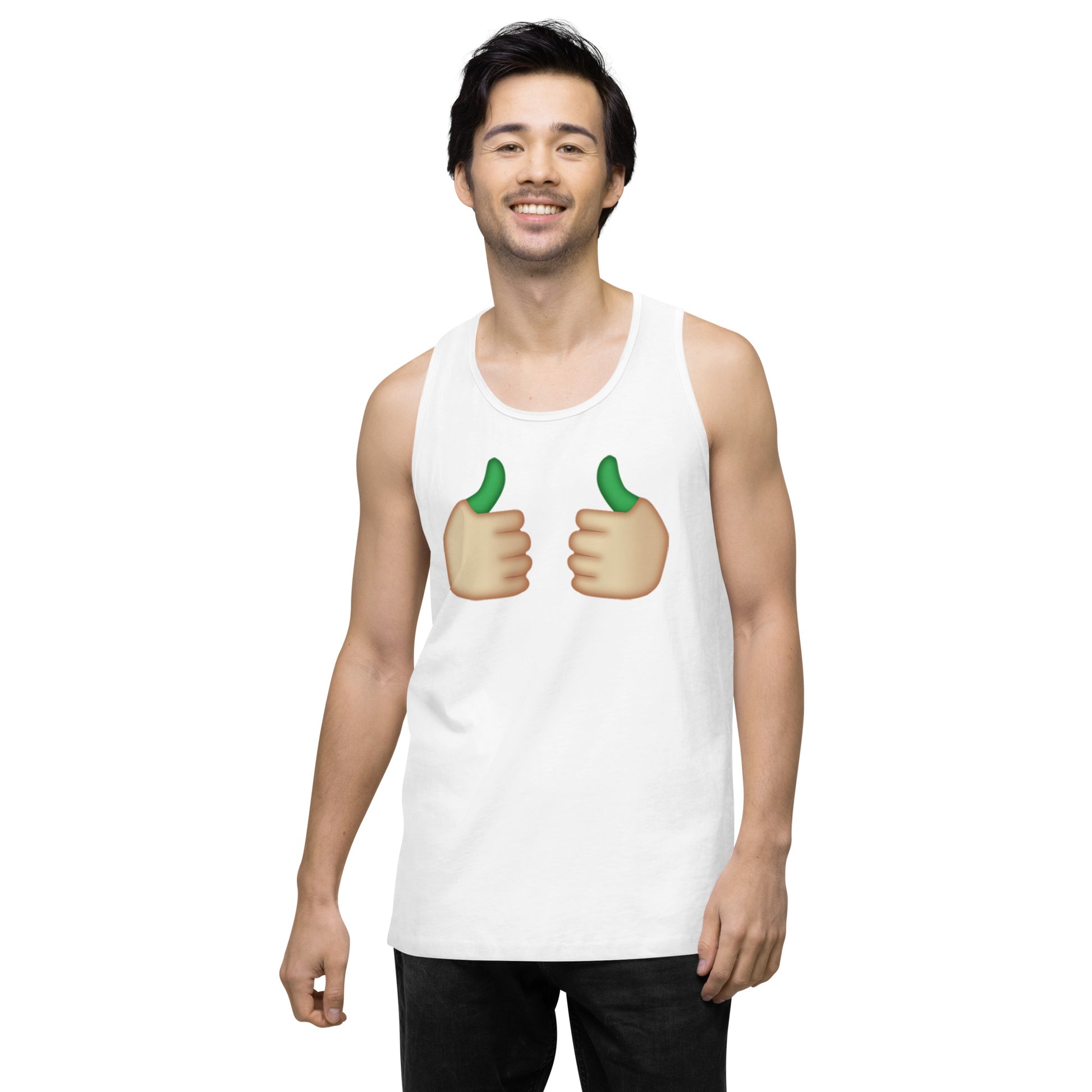 Emoji Weed Cannabis Edibles Sativa Festival Fun Blunt Tank Top Greenthumb For Men