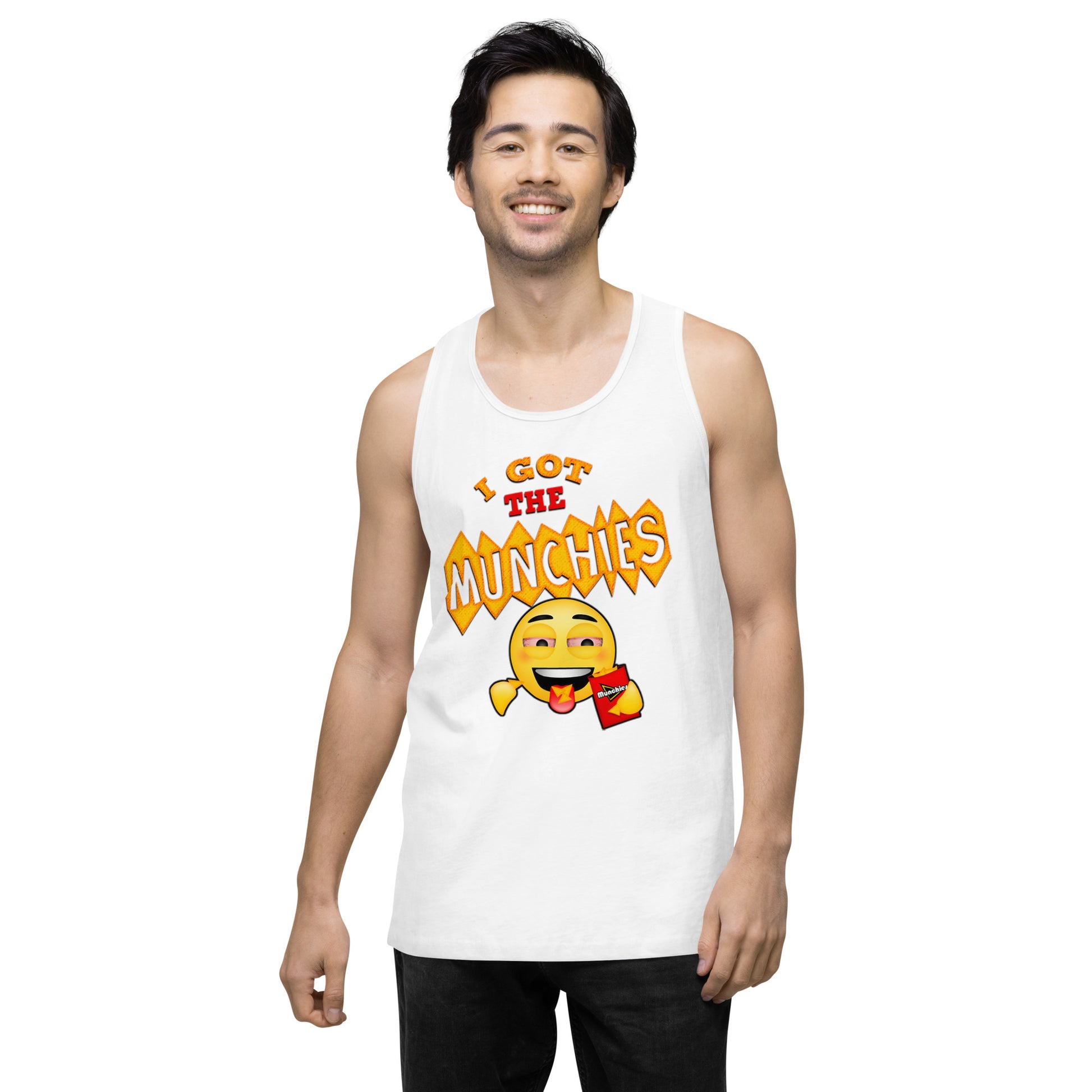 Emoji Weed Cannabis Edibles Sativa Festival Fun Blunt Tank Top Doritos For Men