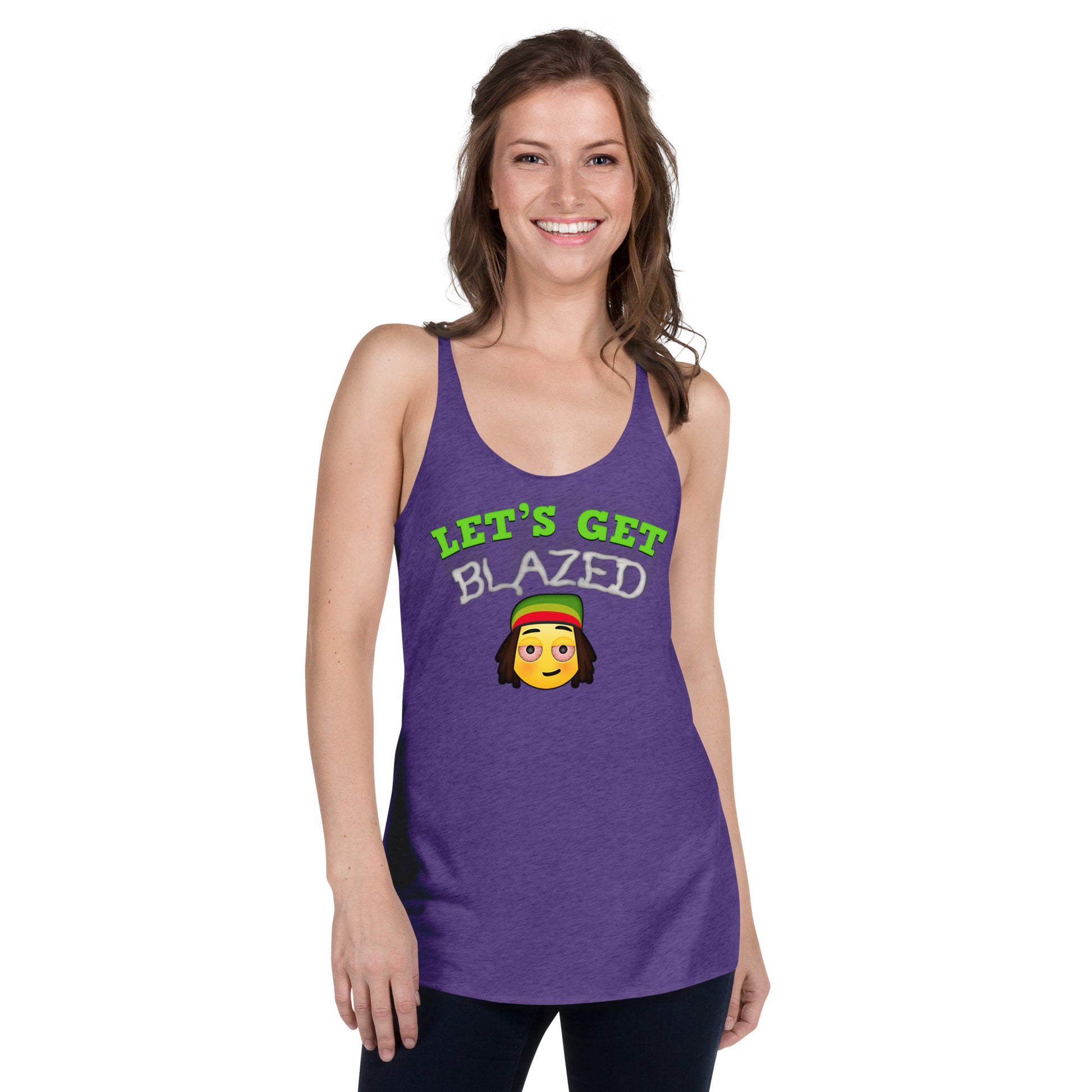 Cannabis Weed Emoji Tank Top Sativa Indica