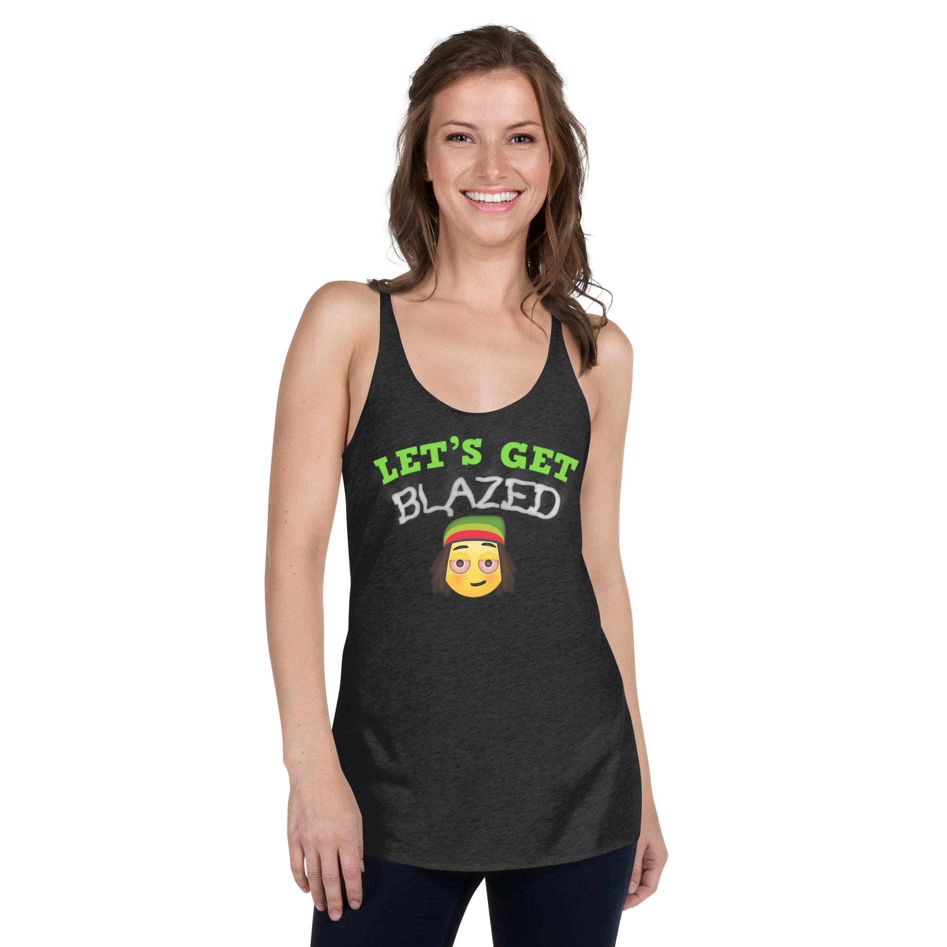 Cannabis Weed Emoji Tank Top Sativa Indica