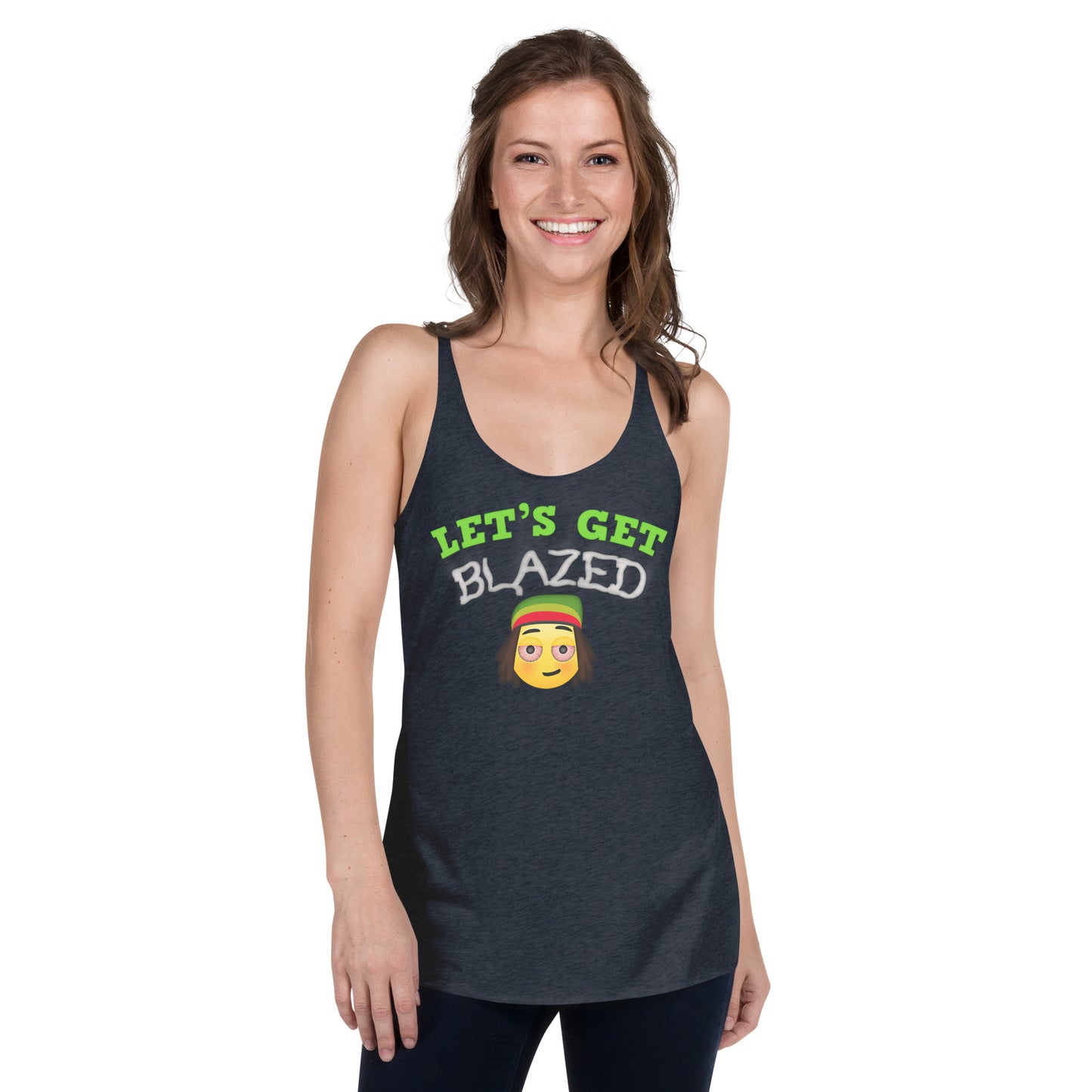 Cannabis Weed Emoji Tank Top Sativa Indica For Women