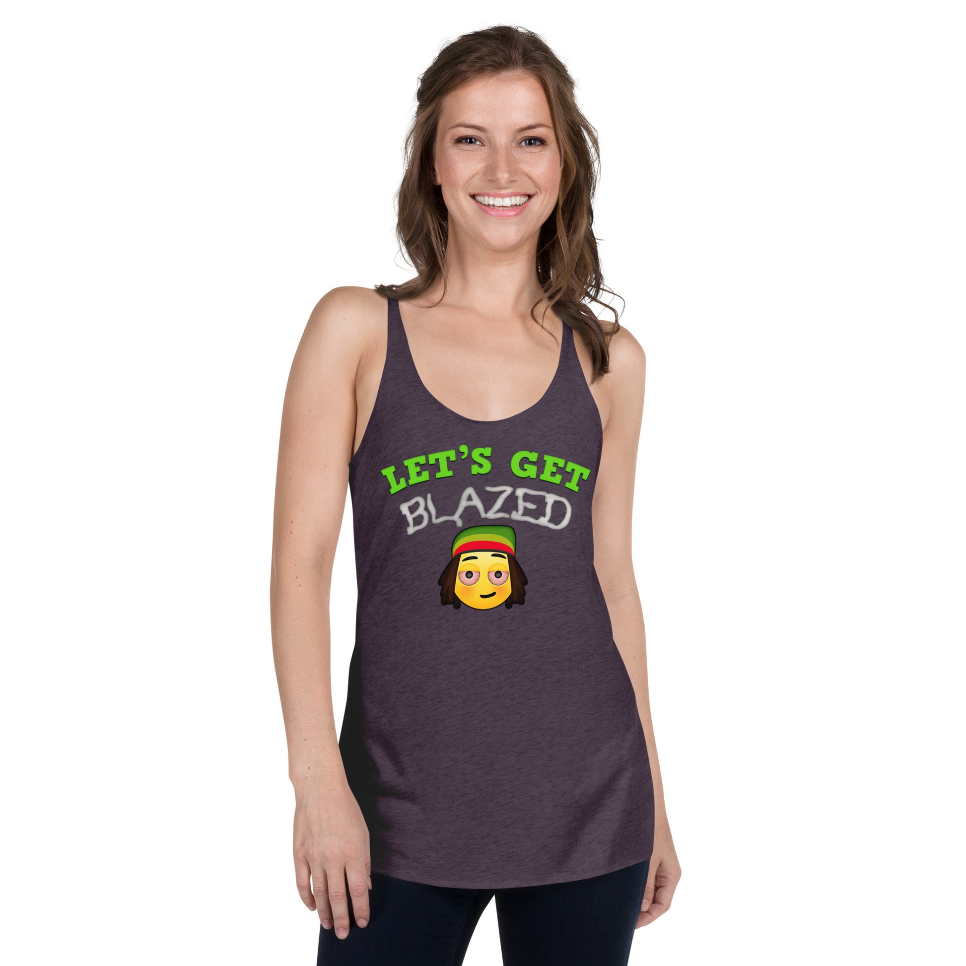 Cannabis Weed Emoji Tank Top Sativa Indica For Women