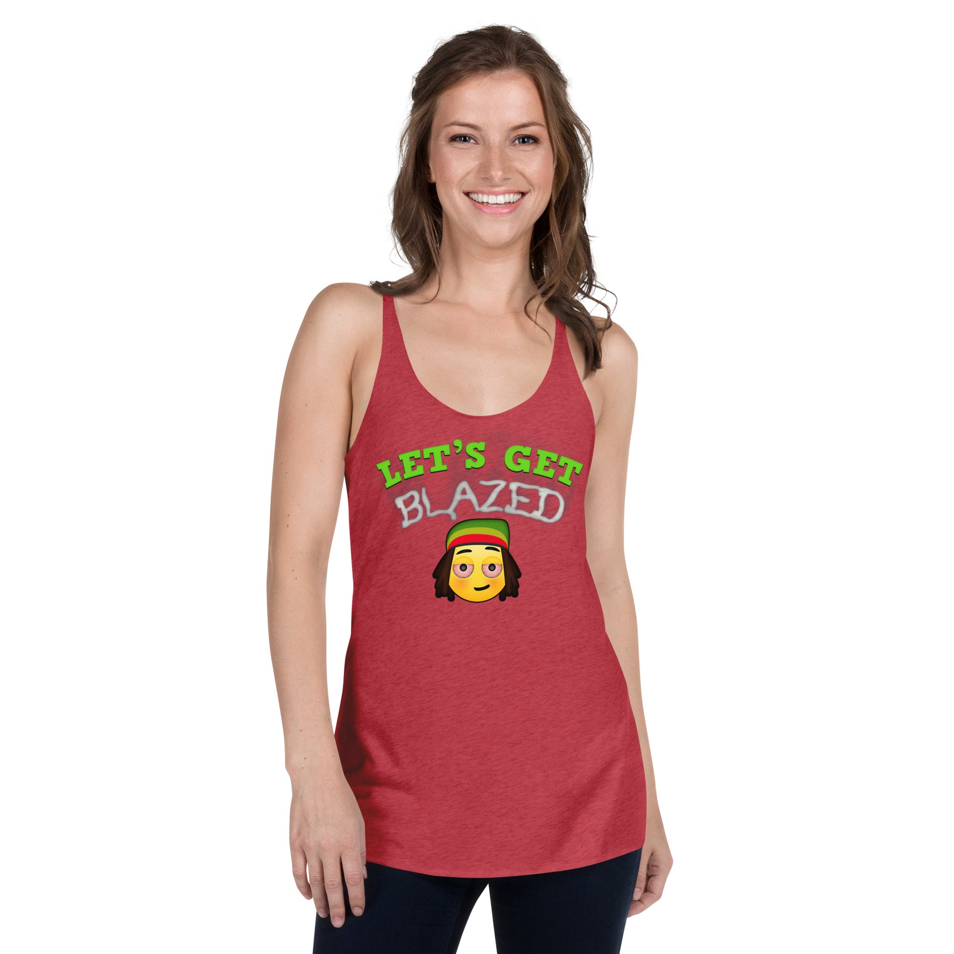 Cannabis Weed Emoji Tank Top Sativa Indica For Women