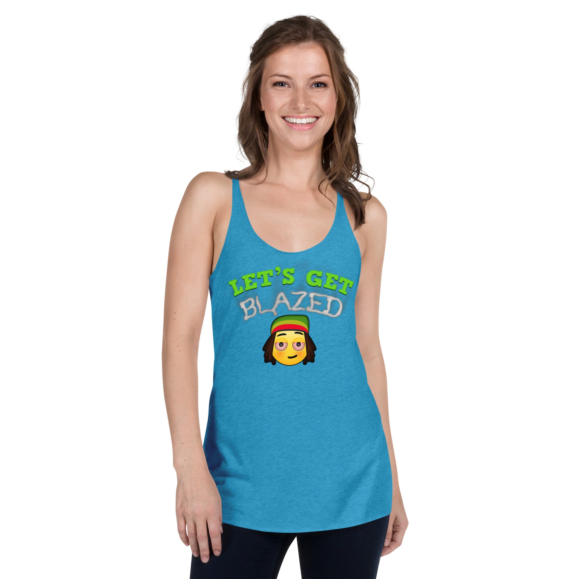 Cannabis Weed Emoji Tank Top Sativa Indica For Women