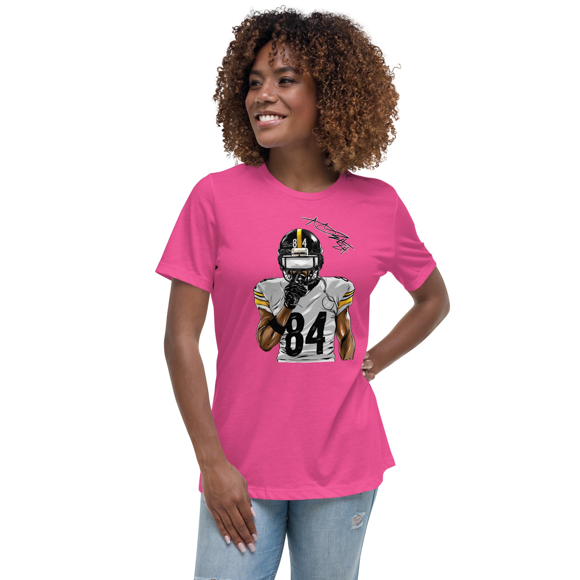 Antonio Brown Premium Relaxed T shirt For Women BoomingTShirts