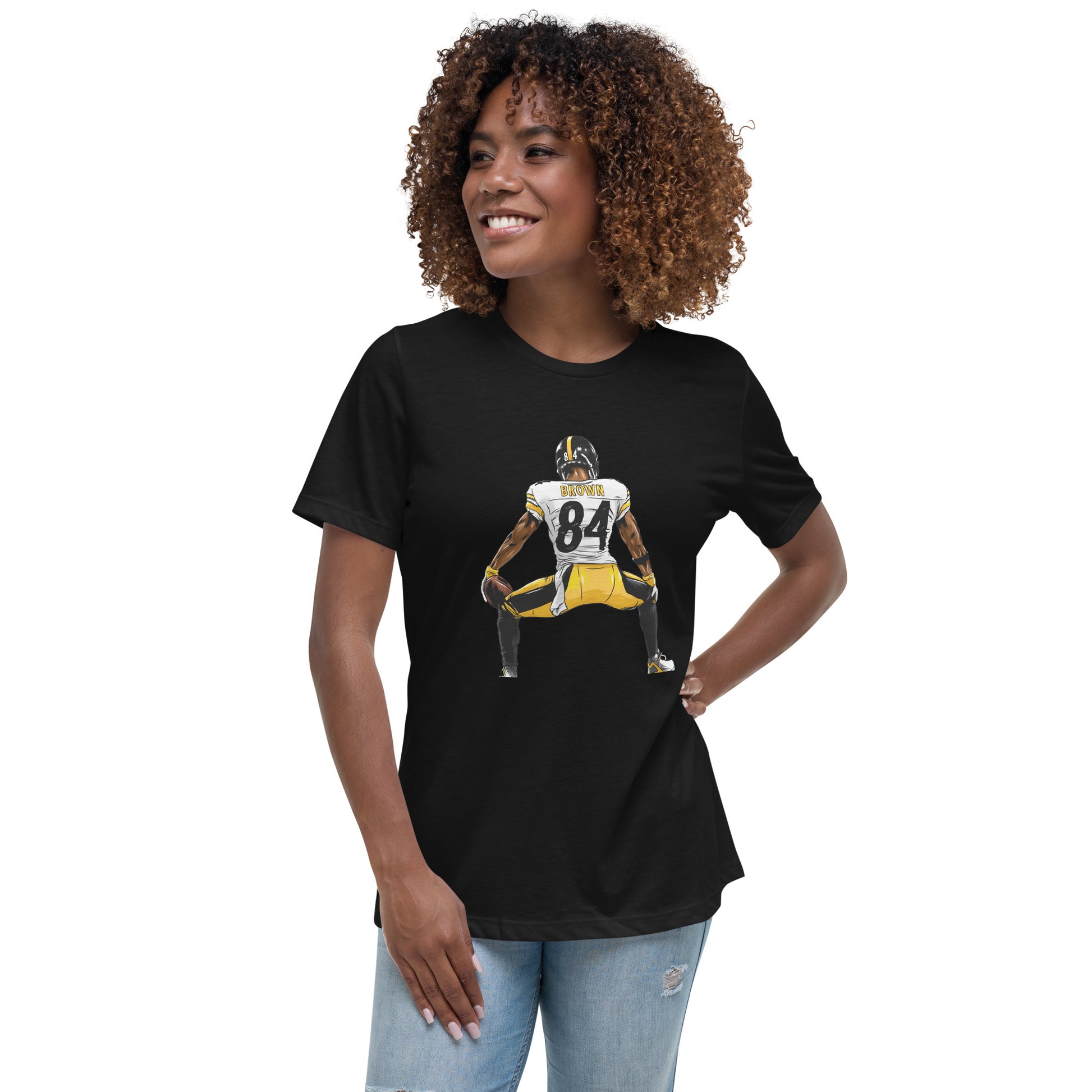 Official Licensed Pittsburgh Steelers Antonio Brown NFL Tshirt For Women