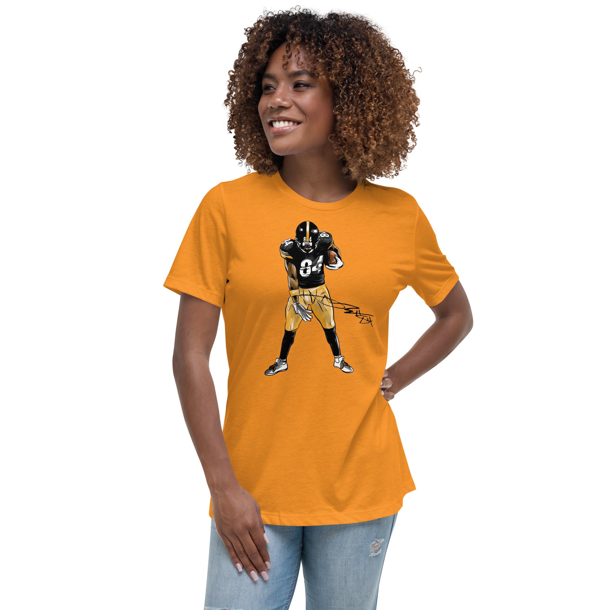 Official Licensed Pittsburgh Steelers Antonio Brown NFL Tshirt For Women