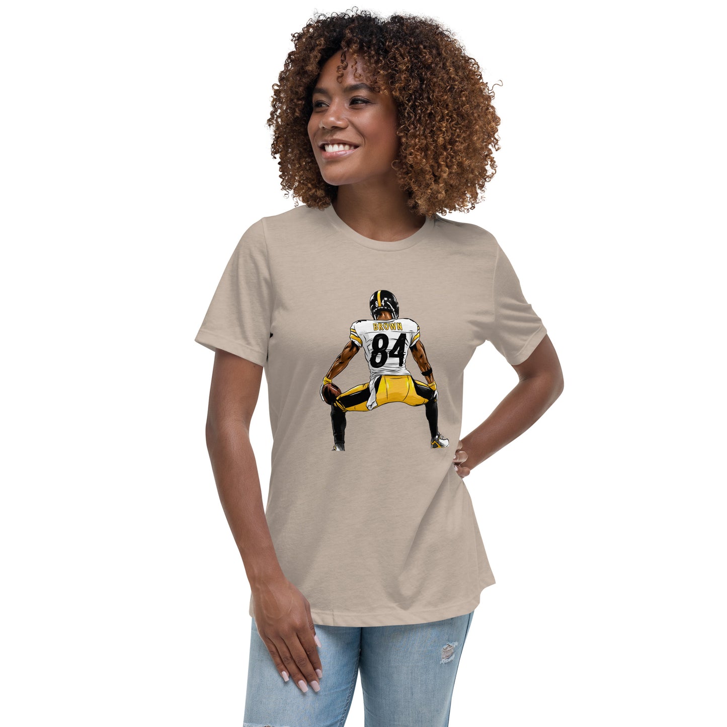 Official Licensed Pittsburgh Steelers Antonio Brown NFL Tshirt For Women