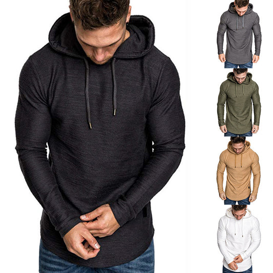 Men's Long Sleeve Casual Hooded Sweatshirt