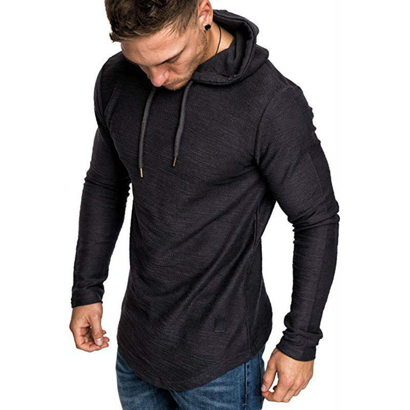 Men's Long Sleeve Casual Hooded Sweatshirt