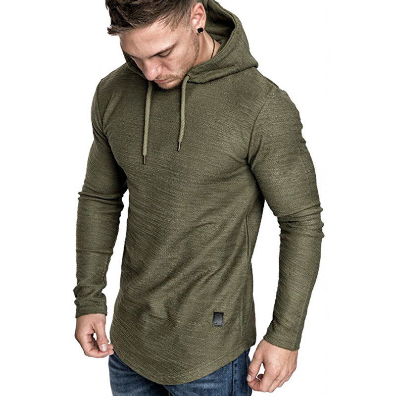 Men's Long Sleeve Casual Hooded Sweatshirt