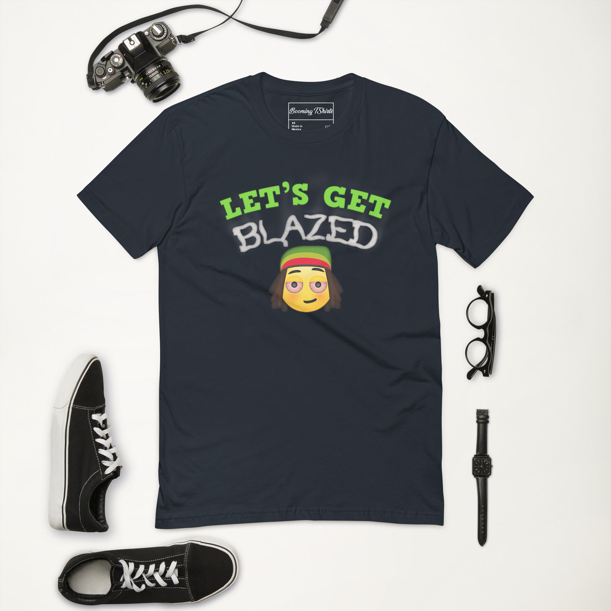 Emoji Weed Cannabis Sativa Indica Blunt Joint Bong Dispensary Festival Fun Tshirt